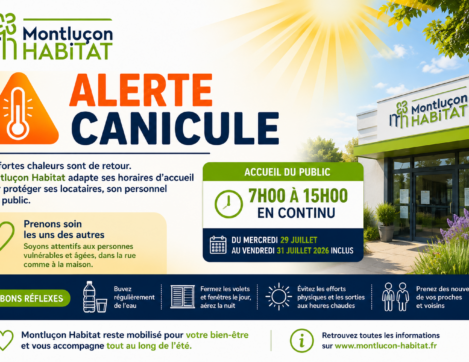 Canicule : Montluçon Habitat adapte son organisation